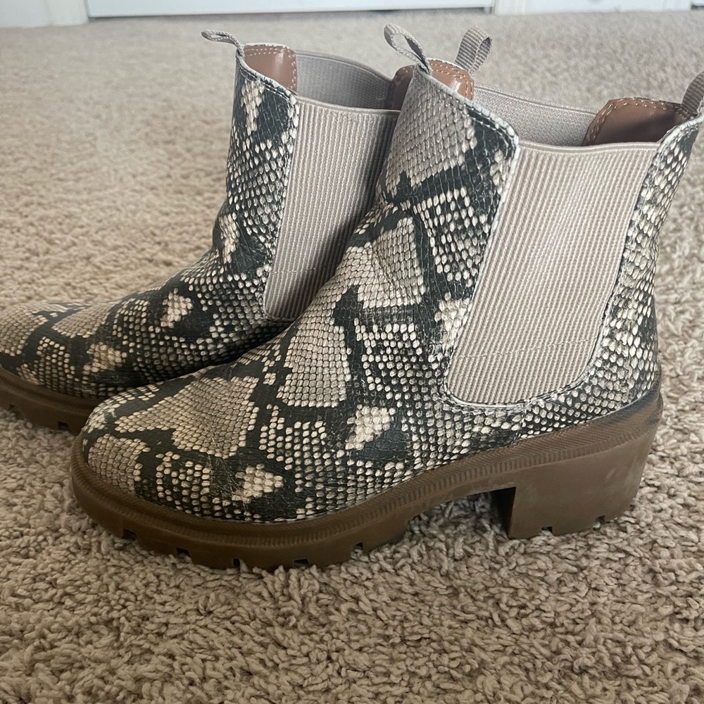 Snakeskin boots